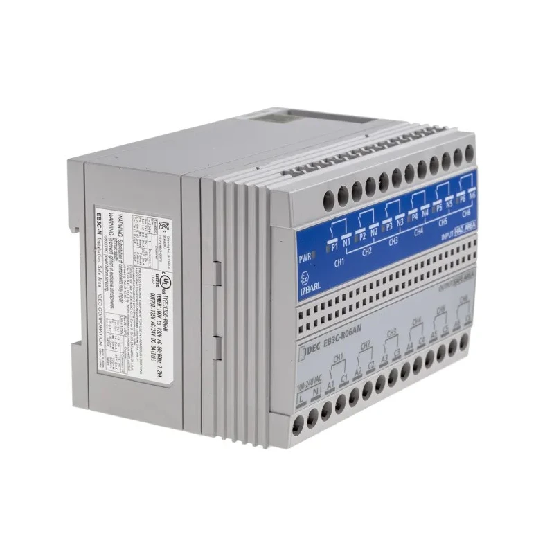 Idec 6 Channel Relay Barrier Zener Barrier ATEX Certified DIN Rail Mount EB3C-R06AN