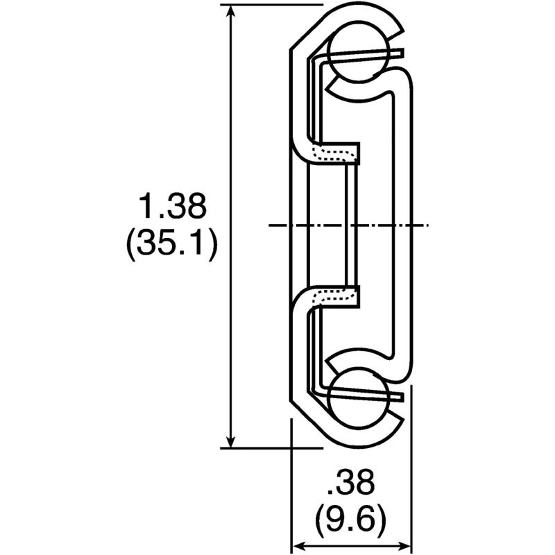 Accuride Telescopic Slide Steel Rack Rail 302mm Depth 2U 45kg Max Load DZ0201-0016