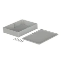 Bopla Euromas Series Light Grey ABS Enclosure IP65, 85 mm x 300 mm x 230 mm 03253000