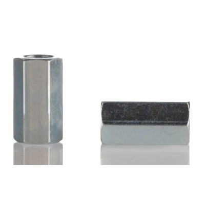 RS PRO Hexagonal Brass Standoff M3 Thread Size, 12 mm Length, Nickel Finish 222-402