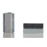 RS PRO Hexagonal Brass Standoff M3 Thread Size, 12 mm Length, Nickel Finish 222-402
