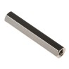 RS PRO Brass Hexagonal Female/Female M3 Threaded Standoff 30 mm Length Nickel Plated 222-446