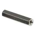 RS PRO Hex Threaded Brass Standoff M3, 25 mm Length, Nickel Finish 222-430