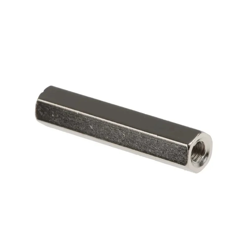 RS PRO Hex Threaded Brass Standoff M3, 25 mm Length, Nickel Finish 222-430