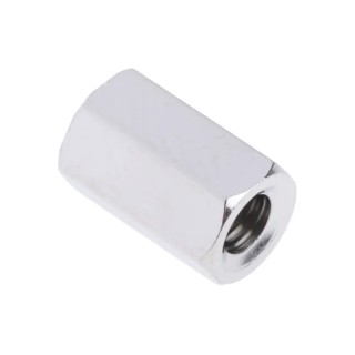 RS PRO Hexagonal Brass Standoff M3 Thread Size, 8 mm Length, Nickel Finish 222-389