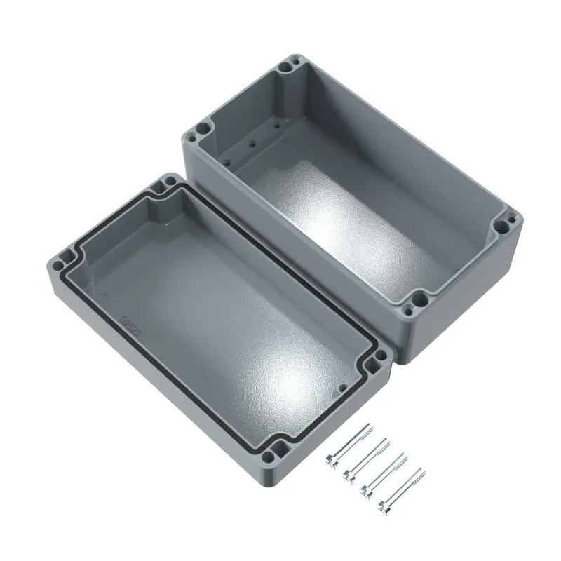 Rose Aluminium Standard Series Die Cast Aluminium Enclosure Grey Lid IP66 IK09 220 mm x 120 mm x 220 mm 01122209