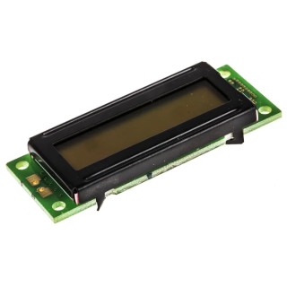 Theale Alphanumeric LCD Monochrome Display Amber on Amber 2 x 16 Character Matrix 16203SRY