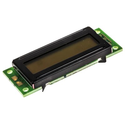 Theale Alphanumeric LCD Monochrome Display Amber on Amber 2 x 16 Character Matrix 16203SRY