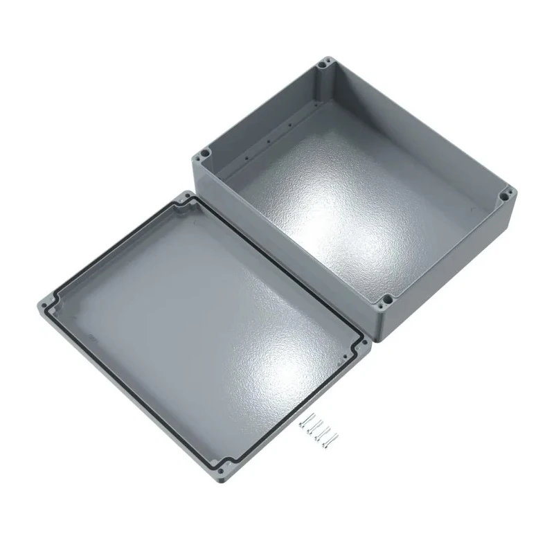 Rose Aluminium Standard Series Grey Grey Lid Die Cast Aluminium Enclosure IP66 IK09 400 mm x 310 mm x 400 mm 01314011