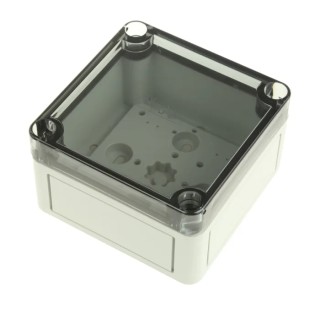 Spelsberg TK PS Series Grey Transparent Lid Polystyrene Enclosure IP66 IK07 57 mm x 94 mm x 94 mm 