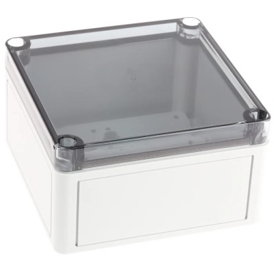 Spelsberg TK PS Series Grey Transparent Lid Polystyrene Enclosure IP66 IK07 75 mm x 130 mm x 130 mm 