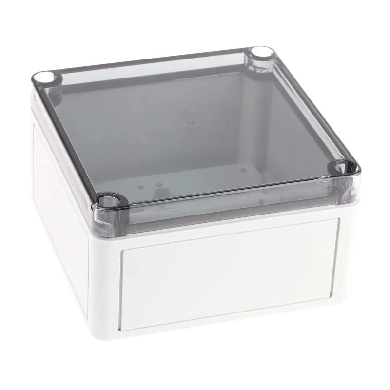 Spelsberg TK PS Series Grey Transparent Lid Polystyrene Enclosure IP66 IK07 75 mm x 130 mm x 130 mm 