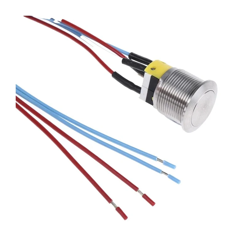 APEM AV Series Push Button Switch, Momentary, Panel Mount, 19.2 mm Cutout, SPDT Contact, IP65 Rated, 250 V AC AV19LP40904