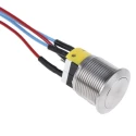 APEM AV Series Push Button Switch, Momentary, Panel Mount, 19.2 mm Cutout, SPDT Contact, IP65 Rated, 250 V AC AV19LP40904