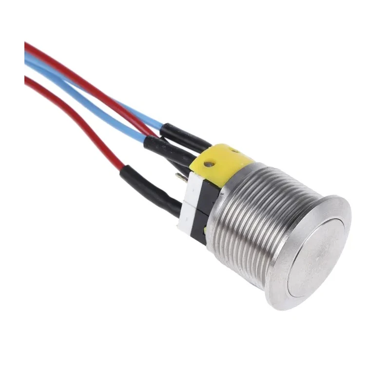 APEM AV Series Push Button Switch, Momentary, Panel Mount, 19.2 mm Cutout, SPDT Contact, IP65 Rated, 250 V AC AV19LP40904