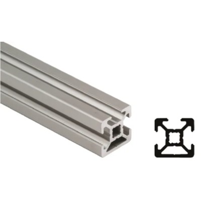 Bosch Rexroth Silver Aluminium Strut Profile 20 x 20 mm 6 mm Groove, 3 m Length, Series MGE 13.2 3842992889/3000