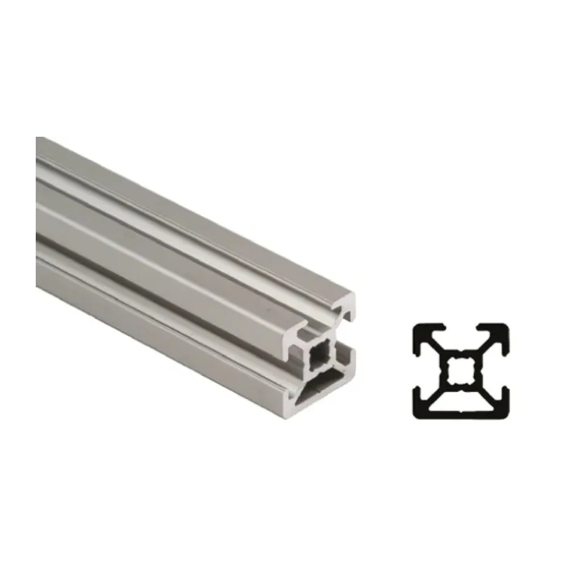 Bosch Rexroth Silver Aluminium Strut Profile 20 x 20 mm 6 mm Groove, 3 m Length, Series MGE 13.2 3842992889/3000