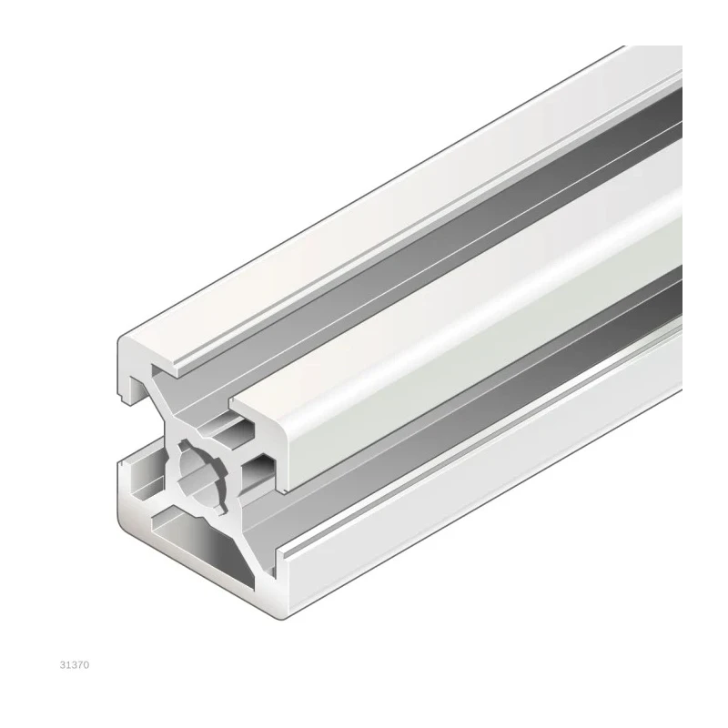 Bosch Rexroth Silver Aluminium Strut Profile 20 x 20 mm 6 mm Groove, 3 m Length, Series MGE 13.2 3842992889/3000