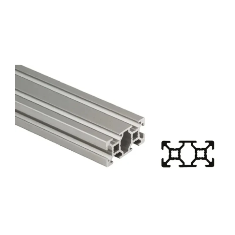 Bosch Rexroth Silver Aluminium Strut Profile 20 x 40 mm 6 mm Groove, 3 m Length, Series MGE 13.2 3842992891/3000