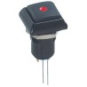 APEM IP Series Illuminated Push Button Switch, Latching, Panel Mount, 12 mm Cutout, Red LED, IP67, 48V AC IPC1SAD2LOS