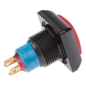 APEM IP Series Push Button Switch Momentary, Panel Mount, 12.9 mm Cutout, SPDT, IP67, 24 V dc IPC5SAD6