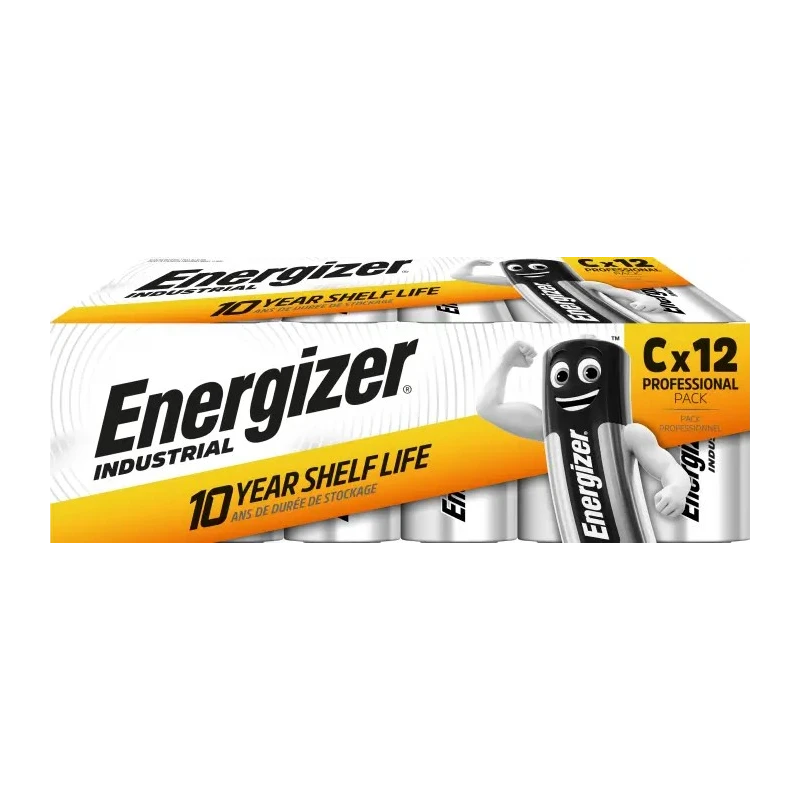 Energizer Energiser Industrial Zinc Manganese Dioxide C Battery 1.5 V 8.35 Ah 7638900361070