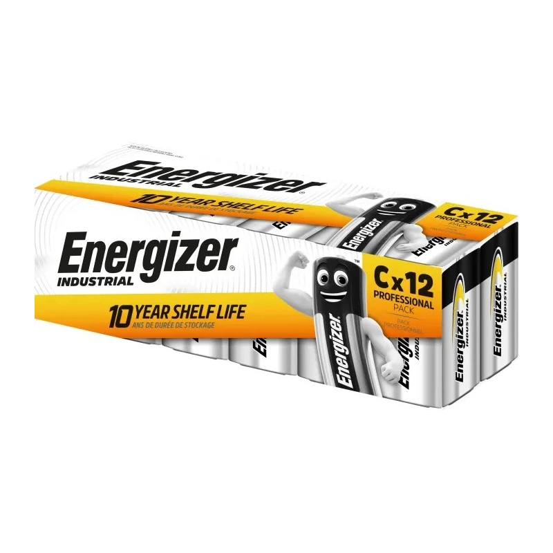 Energizer Energiser Industrial Zinc Manganese Dioxide C Battery 1.5 V 8.35 Ah 7638900361070