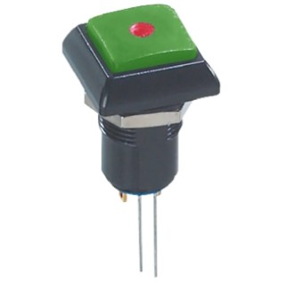 APEM IP Series Illuminated Push Button Switch Latching Panel Mount 12 mm Cutout Red LED IP67 48 V ac IPC1SAD3L0S