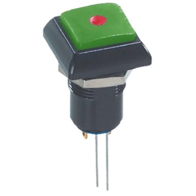 APEM IP Series Illuminated Push Button Switch Latching Panel Mount 12 mm Cutout Red LED IP67 48 V ac IPC1SAD3L0S