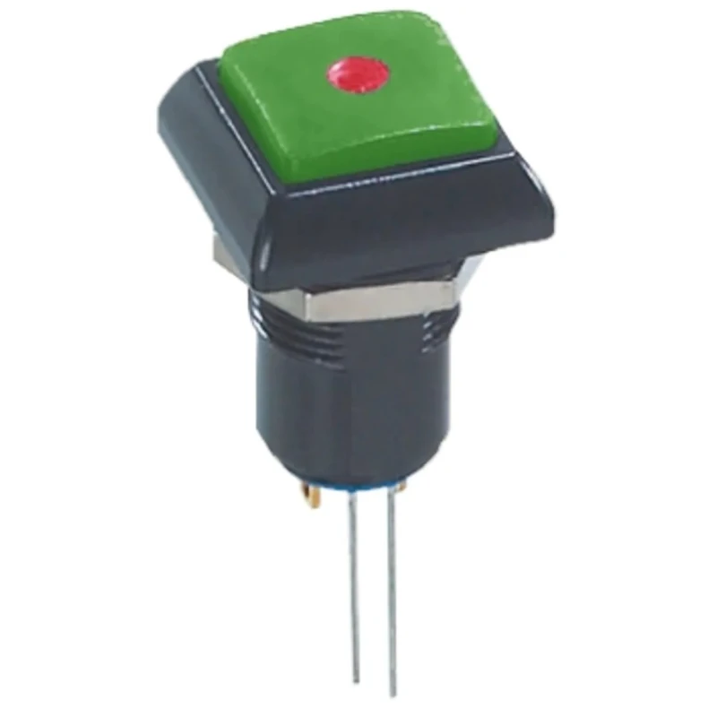 APEM IP Series Illuminated Push Button Switch Latching Panel Mount 12 mm Cutout Red LED IP67 48 V ac IPC1SAD3L0S