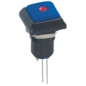 APEM IP Series Illuminated Push Button Switch 12 mm Cutout, Red LED, Latching, Panel Mount, IP67, 48 V AC IPC1SAD1L0S
