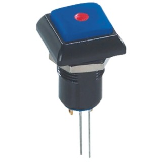 APEM IP Series Illuminated Push Button Switch 12 mm Cutout, Red LED, Latching, Panel Mount, IP67, 48 V AC IPC1SAD1L0S