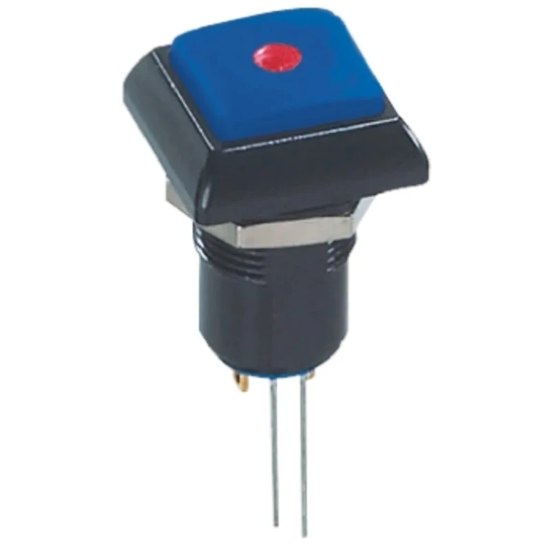 APEM IP Series Illuminated Push Button Switch 12 mm Cutout, Red LED, Latching, Panel Mount, IP67, 48 V AC IPC1SAD1L0S