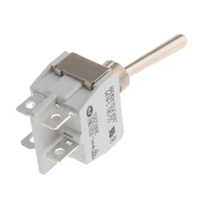 APEM Industrial Toggle Switch Panel Mount On-Off DPDT Solder Terminal 24 V dc 250 V ac 641H/2-5
