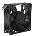 ebm-papst 8450 Series Axial Fan, 12V DC, 82 m³/h Airflow, 3.6 W Power, 0.12 A Max Current, IP20, 80 x 80 x 25.4 mm 8452/2HHP