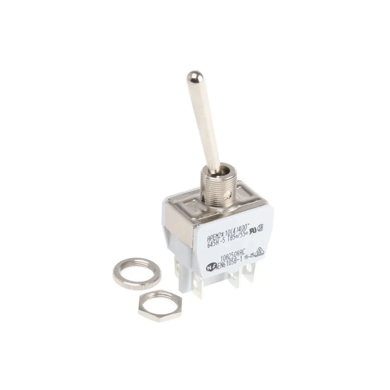 APEM Toggle Switch Panel Mount On-On DPDT Solder Terminal 24 V dc 250 V ac 645H/2-5