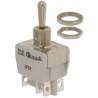 APEM Industrial Toggle Switch, Panel Mount, On-On DPDT, Solder Terminal, 24 V dc, 250 V ac 646H/2-5