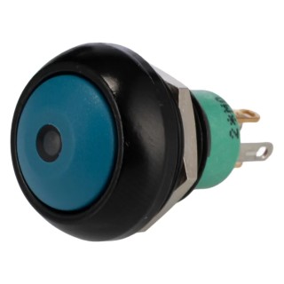 APEM IP Series Illuminated Momentary Push Button Switch Panel Mount 13.6 mm Cutout SPST Green LED IP67 28 V dc IPR3SAD1L0G