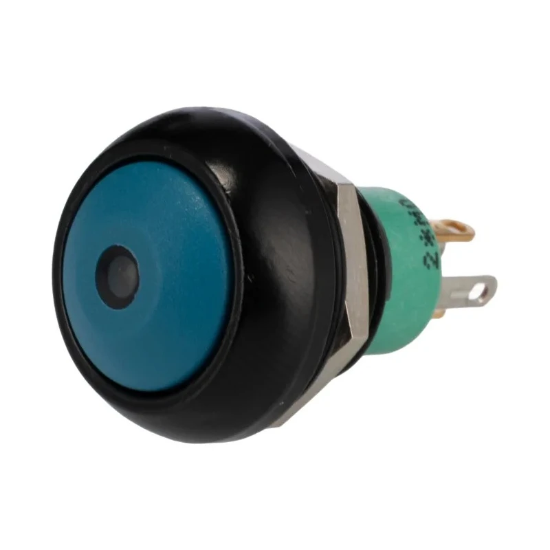 APEM IP Series Illuminated Momentary Push Button Switch Panel Mount 13.6 mm Cutout SPST Green LED IP67 28 V dc IPR3SAD1L0G