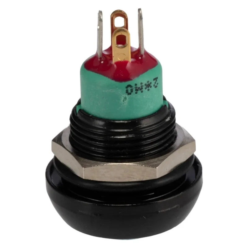 APEM IP Series Illuminated Momentary Push Button Switch Panel Mount 13.6 mm Cutout SPST Green LED IP67 28 V dc IPR3SAD1L0G