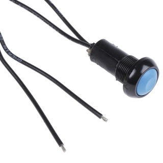 APEM IP Series Sealed Momentary Push Button Switch, Panel Mount, 13.6 mm Cutout, SPST, Dome Actuator, Blue, Green IPR3FAD1
