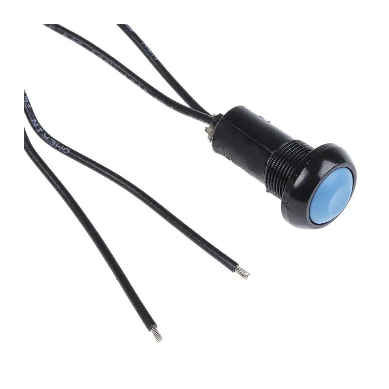 APEM IP Series Sealed Momentary Push Button Switch, Panel Mount, 13.6 mm Cutout, SPST, Dome Actuator, Blue, Green IPR3FAD1