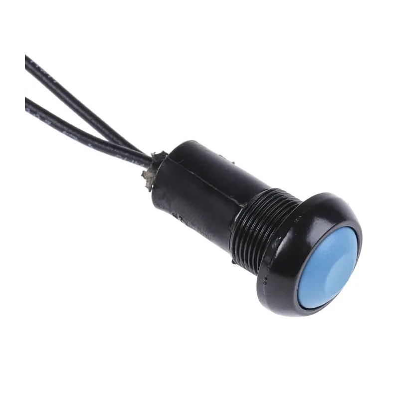 APEM IP Series Sealed Momentary Push Button Switch, Panel Mount, 13.6 mm Cutout, SPST, Dome Actuator, Blue, Green IPR3FAD1