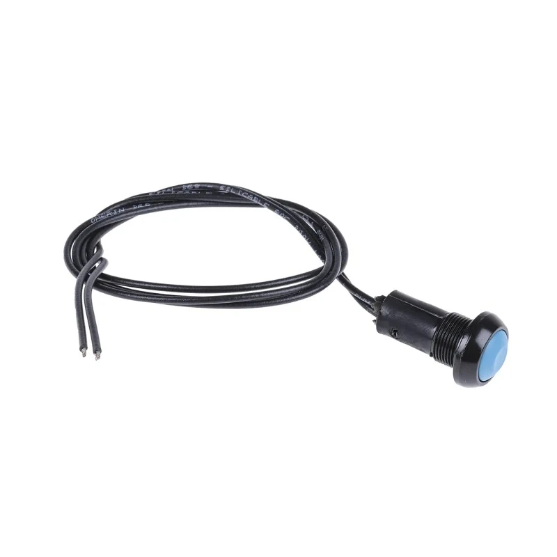 APEM IP Series Sealed Momentary Push Button Switch, Panel Mount, 13.6 mm Cutout, SPST, Dome Actuator, Blue, Green IPR3FAD1