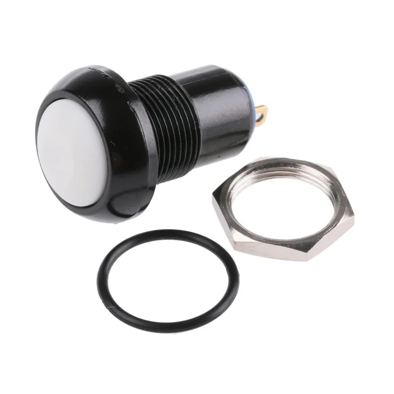 APEM Push Button Switch, Latching, Panel Mount, 13.6 mm Cutout, SPST Contact, IP67 Rated, 28 V DC, Model IPR1SAD7/1