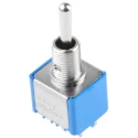 APEM Toggle Switch Panel Mount On-Off-On DPDT 4A 30V DC 250V AC Brass Actuator 5647A