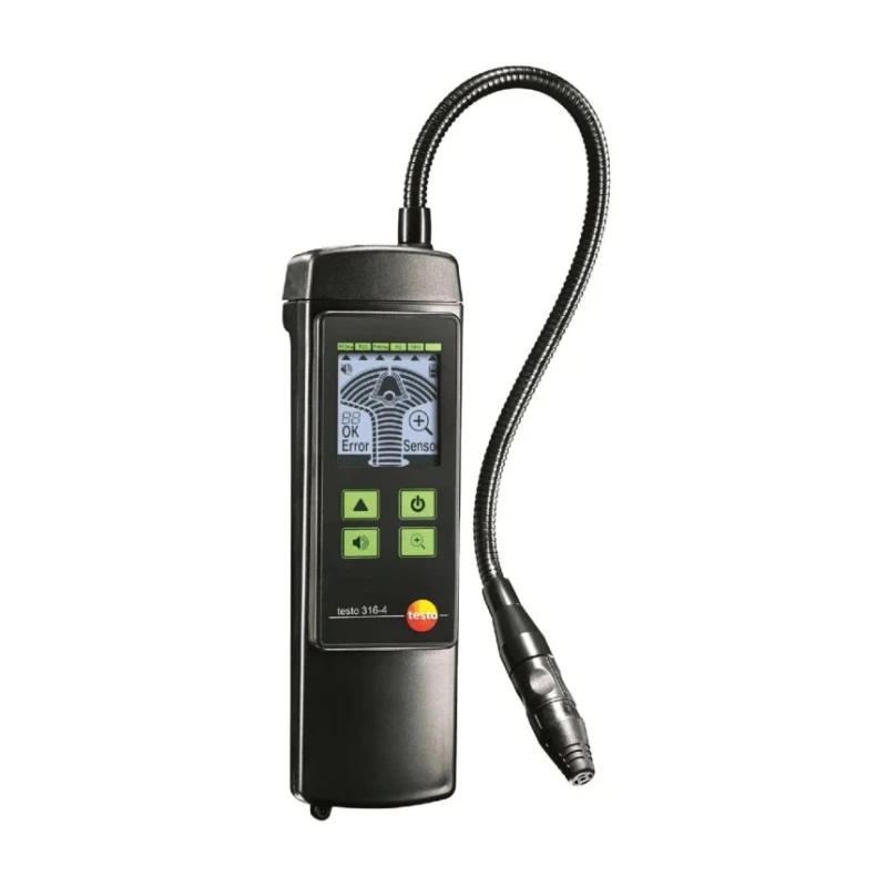 Testo Handheld Refrigerant Leak Detector with Audible Alarm, Rechargeable NiMH Battery, 190x57x42mm 0563 3164