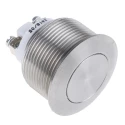 APEM AV Series Panel Mount Momentary Push Button Switch silver actuator 22.2 mm Cutout SPST IP65 48 V dc AV031003C940K