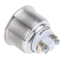 APEM AV Series Panel Mount Momentary Push Button Switch silver actuator 22.2 mm Cutout SPST IP65 48 V dc AV031003C940K
