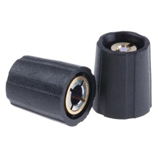 Sifam Black Nylon Potentiometer Knob 11.5 mm Diameter 14 mm Height for 4 mm Circular Shaft S110004-BLK